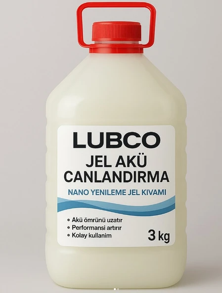 LUBCO Yeni Nesil jel Kıvamı Jel Akü Yenileme Rejaneratör Sıvısı 3 kg ürün görseli 1