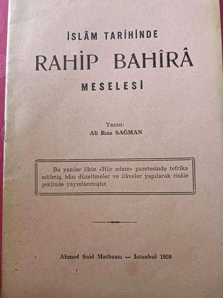 İslam TARİHİNDE RAHİP BAHİRA MESELESİ