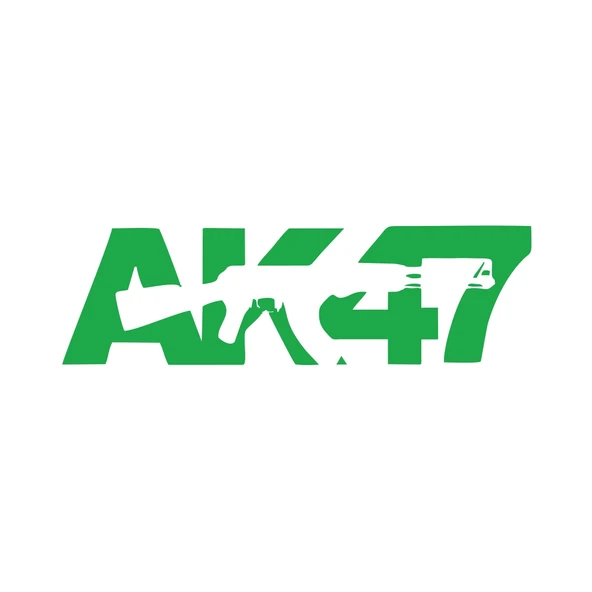 ak47 sticker 17x17 Cm Yeşil - 1