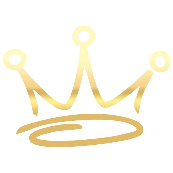 Kral Tacı Sticker 17x17 Cm Gold ürün görseli