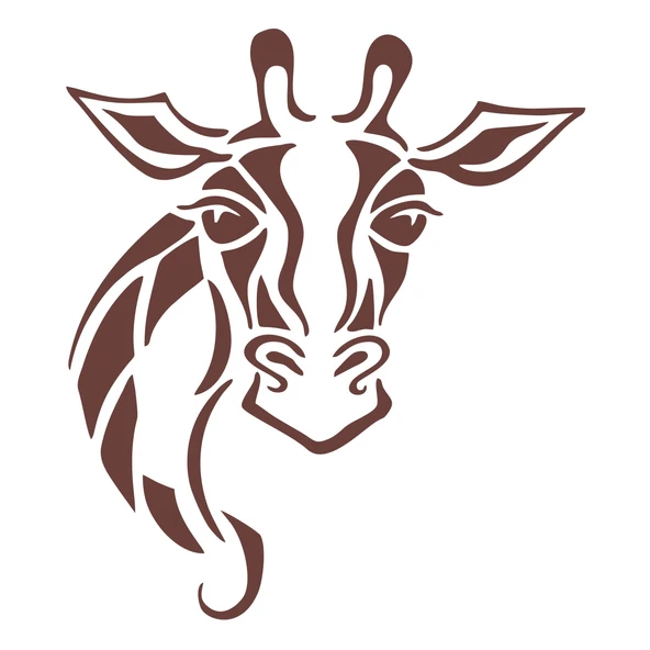 Zürafa Sticker 17x17 Cm Kahverengi ürün görseli