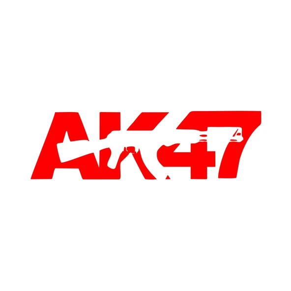 ak47 sticker 17x17 Cm Kırmızı ürün görseli