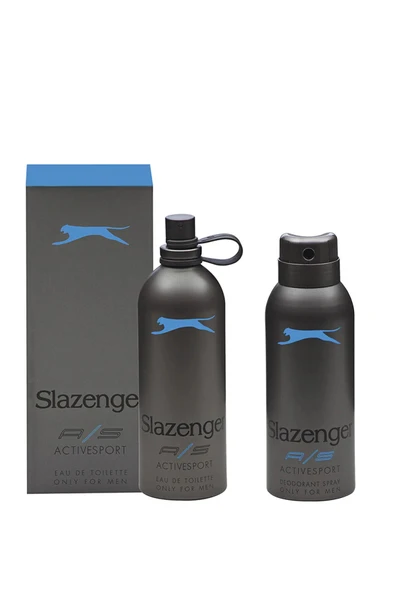 Slazenger Activesport Parfüm 125 Ml ve Deodorant 150 Ml Set Mavi