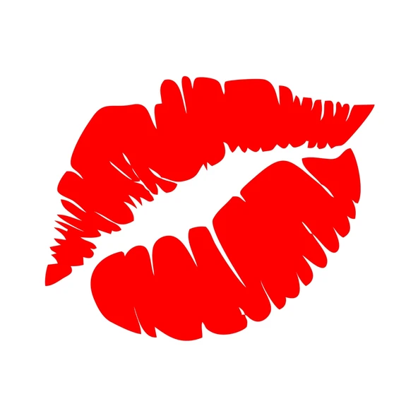 Öpücük Dudak Sticker 17x17 Cm Kırmızı ürün görseli