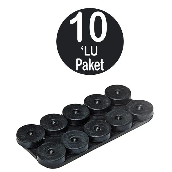Yanmaz Musluk Contası 10'Lu Paket Haykar Isıya Erimeye Dayanıklı Kauçuk Conta 16mm Salmastra Çeşme Lastiği - 2
