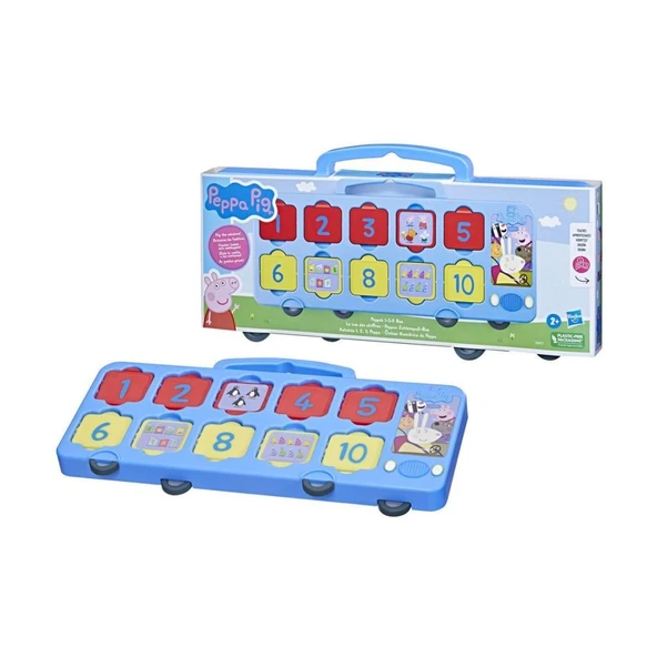 Nessiworld F6411 Peppa Pig ile Öğreniyorum - Okul Otobüsü +3 yaş - Resim 2