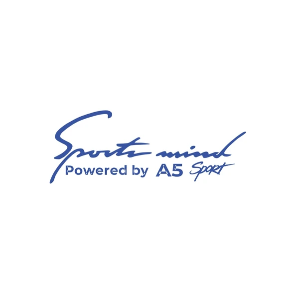 Sports Mind Audi A5 Sports Sticker 17x17 Cm Mavi