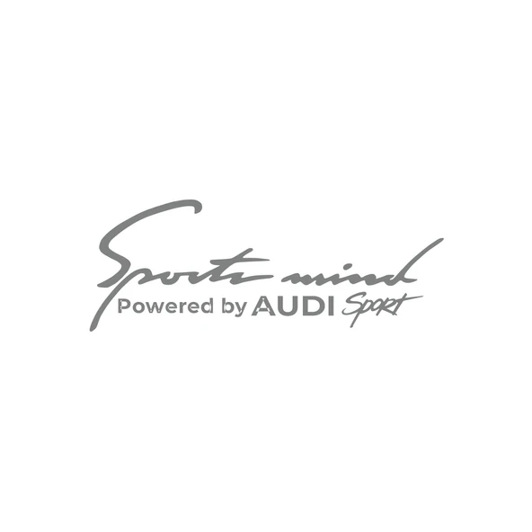 Sports Mind Audi Sports Sticker 17x17 Cm Gri ürün görseli
