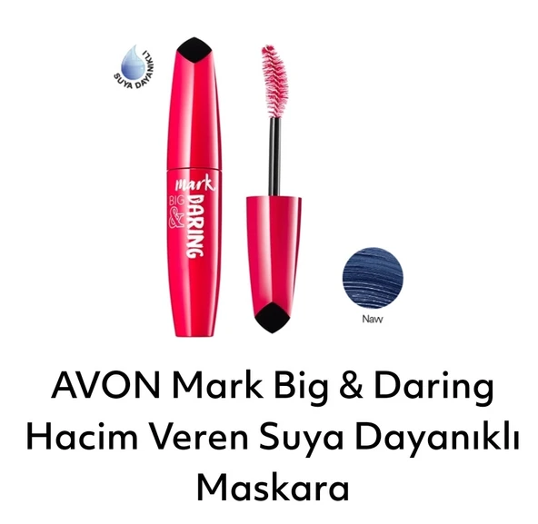 Avon Mark Big Daring Hacim Veren Maskara Navy