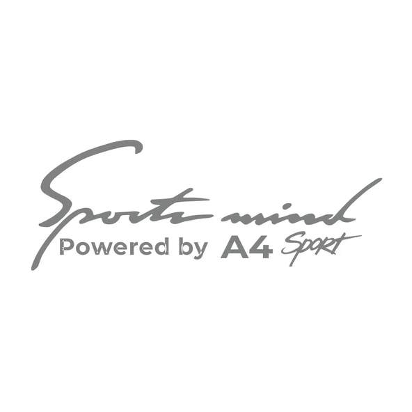 Sports Mind Audi A4 Sports Sticker 17x17 Cm Gri ürün görseli
