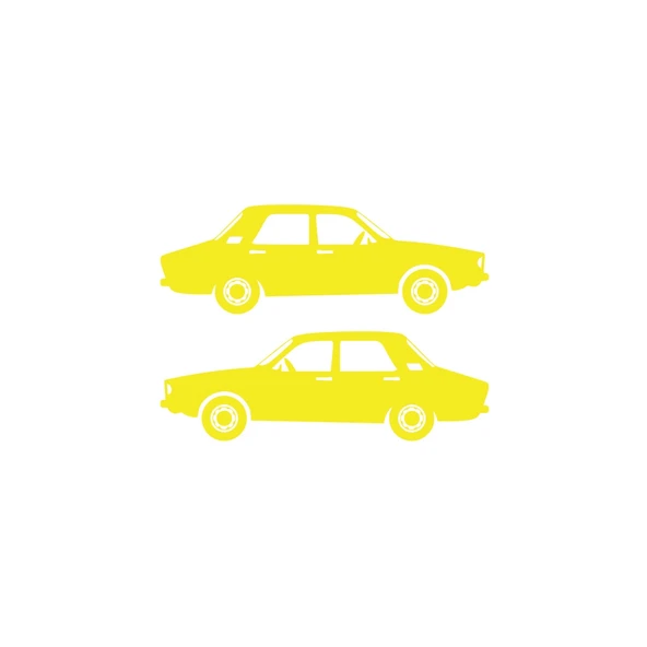 Renault12 Sticker 17x17 Cm Sarı