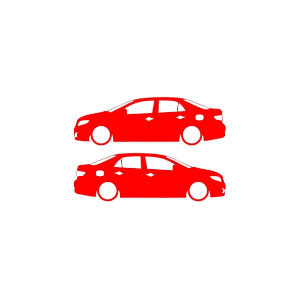 Basık Corolla Sticker 17x17 Cm Kırmızı ürün görseli
