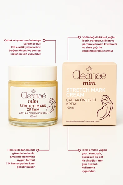 Cleanae Mim %100 Doğal Çatlak Önleyici Krem - 2