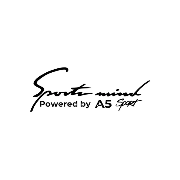 Sports Mind Audi A5 Sports Sticker 17x17 Cm Siyah ürün görseli