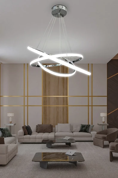 3'lü Çember Led Avize - 7