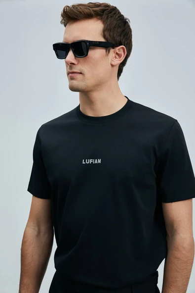 Lufian 111020235 Marcus Modern Grafik Tişort Erkek T-Shirt - Resim 8