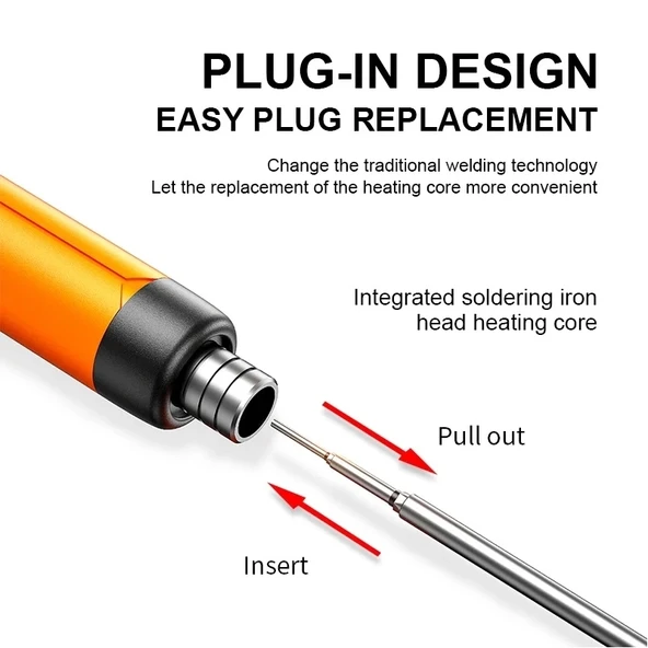 USB 5V 8W Sıcaklık Ayarlı USB Kalem Havya Seti - Resim 5