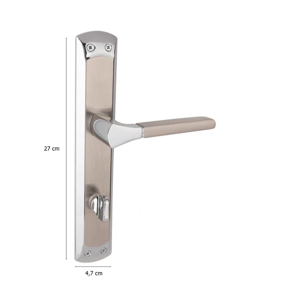 Arpat Arya Grand Lüx Alüminyum Kapı Kolu Krom Saten Wc - Resim 2