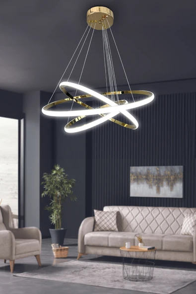 3'lü Çember Led Avize - 3