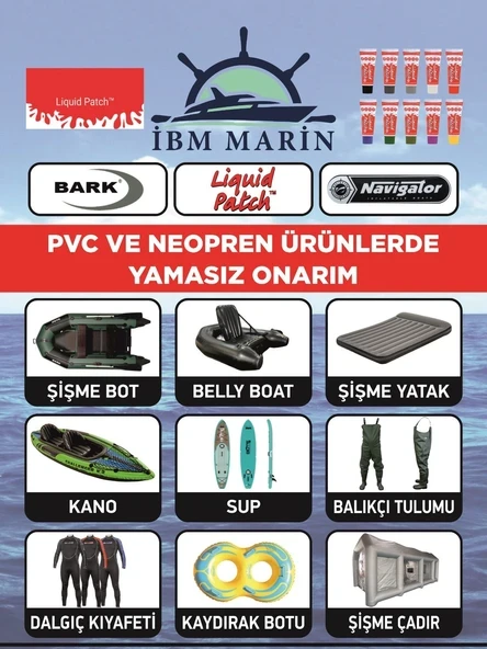 Liquid patch pvc ve neopren ürünlerde yamasız onarım şişme bot yapıştırıcı şişme yatak yapıştırıcı balıkçı tulumu yapıştırıcı