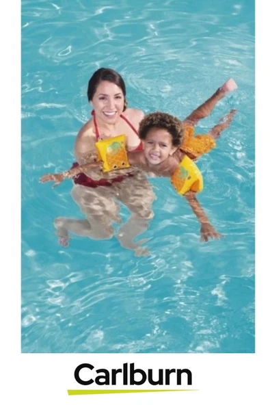 Meyve Desenli Başlangıç Seviye Çift Boğumlu 5-12 Yaş Çocuk Deniz Havuz Yüzme Öğrenme Şişme Kolluğu - 4