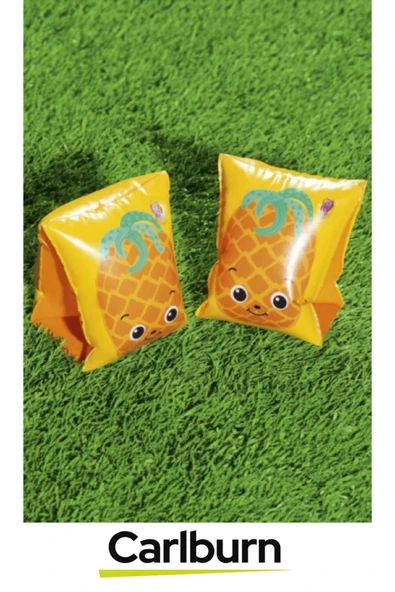 Meyve Desenli Başlangıç Seviye Çift Boğumlu 5-12 Yaş Çocuk Deniz Havuz Yüzme Öğrenme Şişme Kolluğu - 3