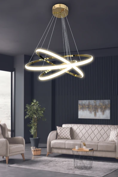 3'lü Çember Led Avize - 4