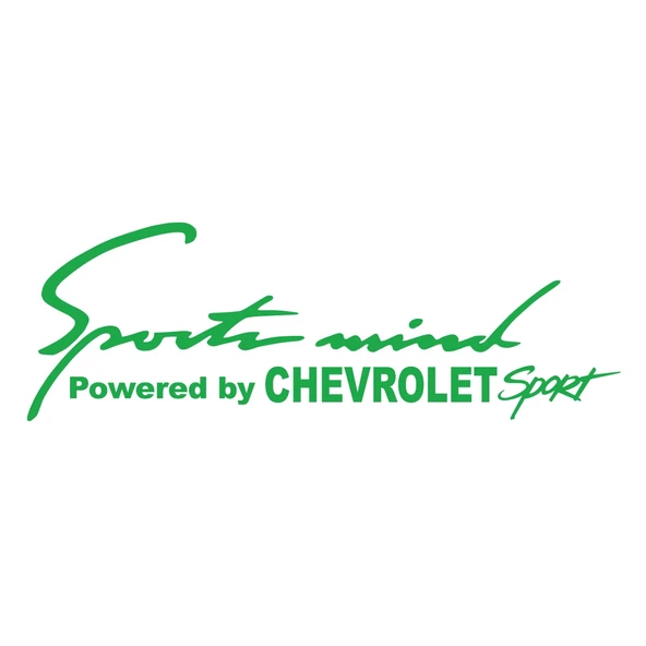 Sports Mind CHEVROLET Sports Sticker 17x17 Cm Yeşil ürün görseli