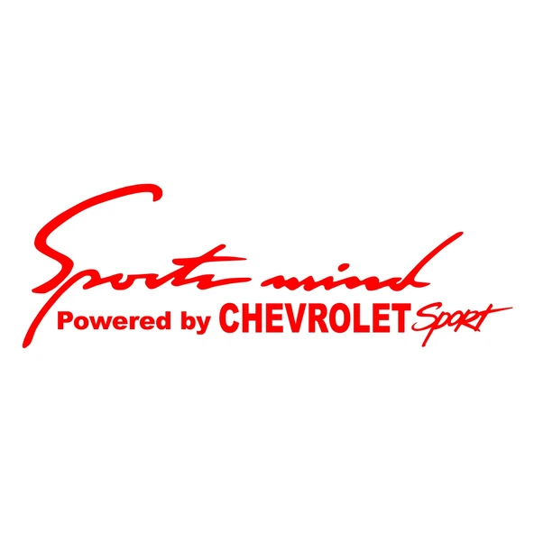 Sports Mind CHEVROLET Sports Sticker 17x17 Cm Kırmızı