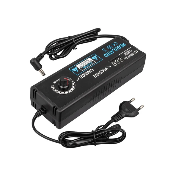 Ayarlı Göstergeli Adaptör Çok Uçlu 3-24 Volt 5 Amper 22381