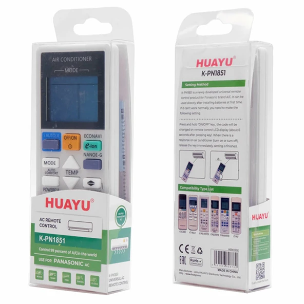 Huayu K-Pn1851 Panasonic Klima Kumandası 24673
