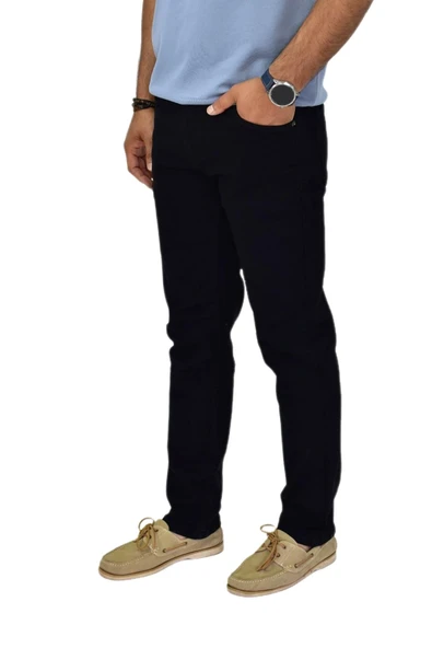 Erkek Regular Fitt Siyah Jeans Pantolon  320 BGL-ST04608 ürün görseli