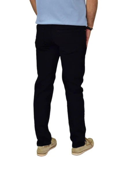 Erkek Regular Fitt Siyah Jeans Pantolon  320 BGL-ST04608 - Resim 5