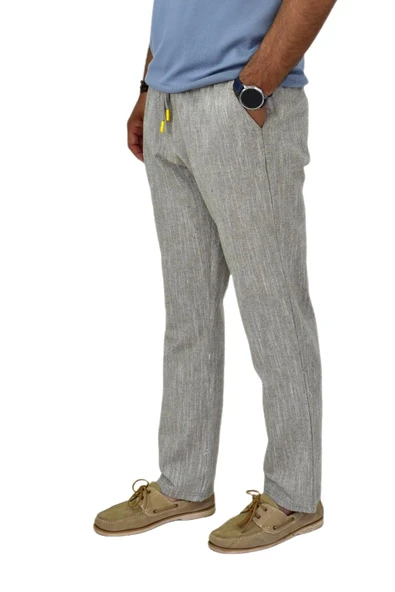 Erkek Pamuklu Yazlık Lastikli Pantolon 1928 BGL-ST04596 - Resim 4