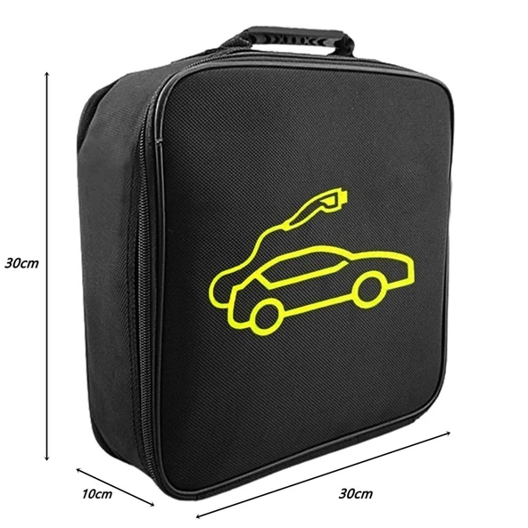 Glanz Elektrikli Araç Şarj Kablosu Taşıma Çantası Kare - 4
