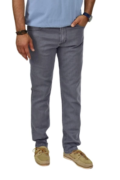 Erkek Regular Fitt Jeans Pantolon 320 BGL-ST04606 - Resim 9
