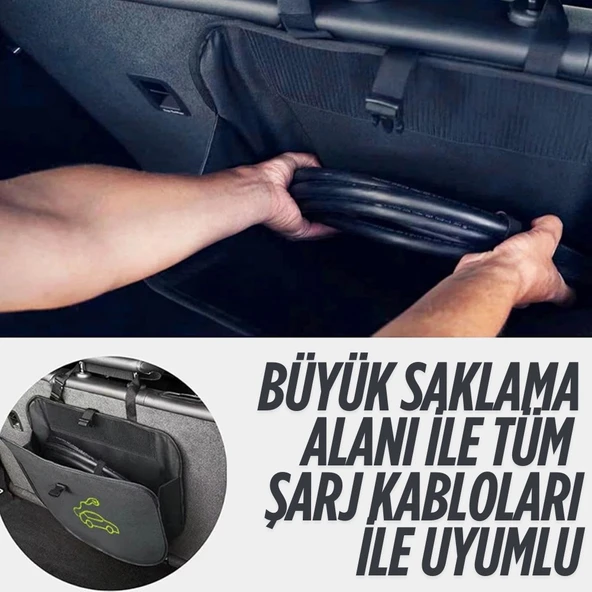 Glanz Elektrikli Araç Şarj Kablosu Taşıma Çantası - 4