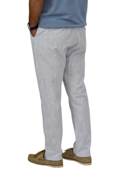 Erkek Pamuklu Yazlık Lastikli Pantolon 1928 BGL-ST04596 - Resim 11