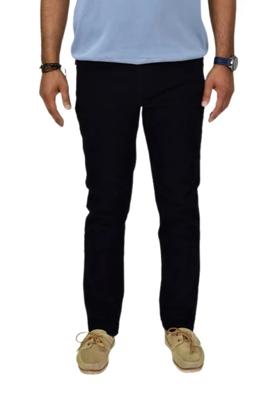 Erkek Regular Fitt Siyah Jeans Pantolon  320 BGL-ST04608 - Resim 4