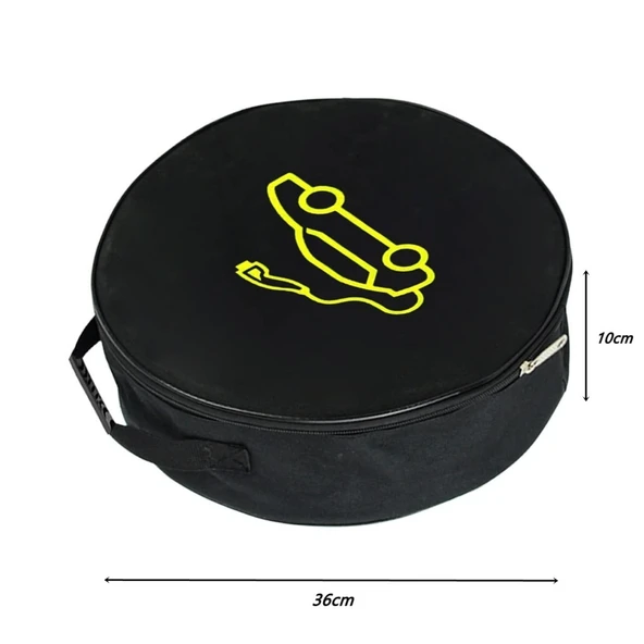 Glanz Elektrikli Araç Şarj Kablosu Taşıma Çantası Yuvarlak - 4