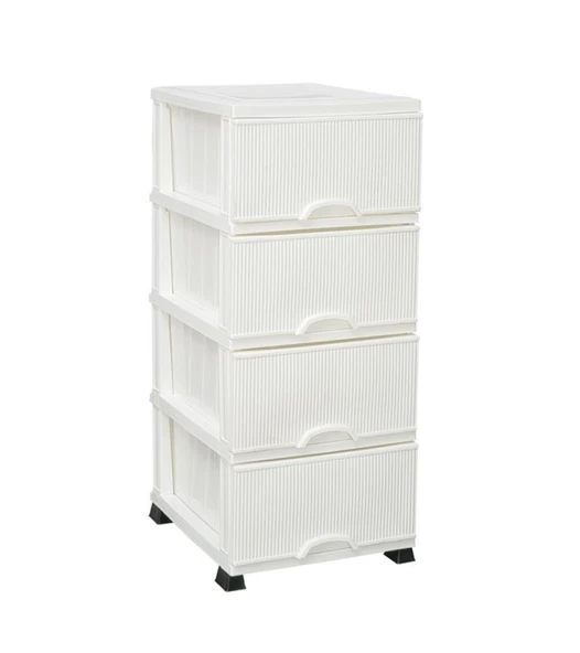 Omnipazar ELF-N293 Nostalji Plastik Mutfak Komidin Sebzelik 4 Katlı - 8