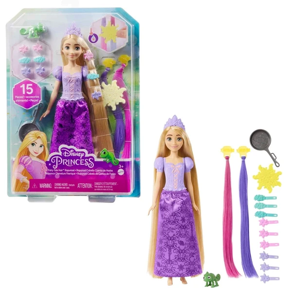 Disney Princess Disney Prenses Renk Değiştiren Sihirli Saçlı Rapunzel-HLW18 ürün görseli