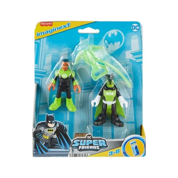 imaginext DC Super Friends Figürler - Batman & Green Lantern - HML10 - Resim 2