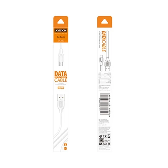 Joyroom S-L352 Clasic Micro Data ve Şarj Kablosu Beyaz - 2