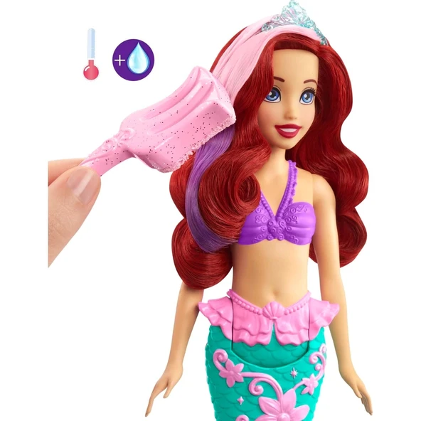 Disney Princess Disney Prenses Muhteşem Renk Değiştiren Saçlı Deniz Kızı Ariel-HLW00 - Resim 4