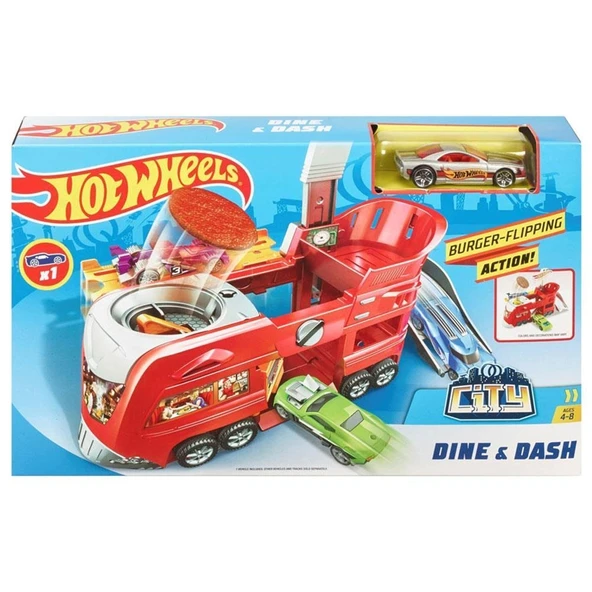 Hot Wheels Hareketli Restoran Oyun Seti - Resim 2