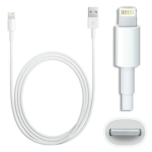 İphone Lightning to Usb Şarj ve Data Kablosu 1 Metre - Resim 2
