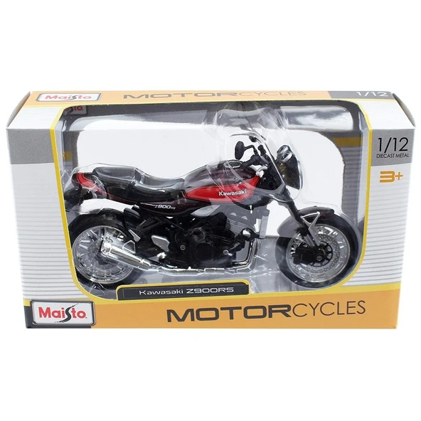Maisto Kawasaki Z900RS 1:12 Model Motorsiklet Kırmızı - Resim 2