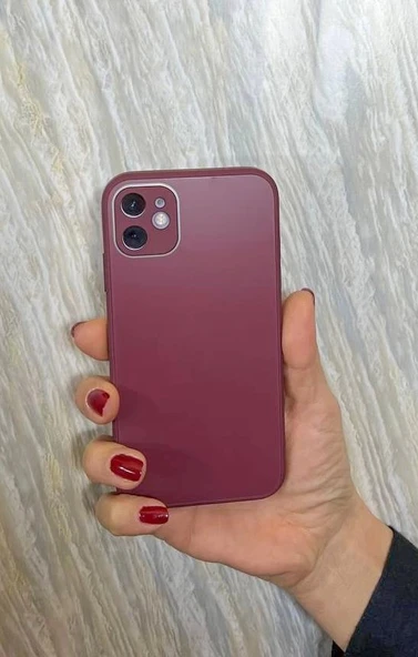 iPhone 12 Pro Mat Elektro Cam Kamera Korumalı Kılıf - 4