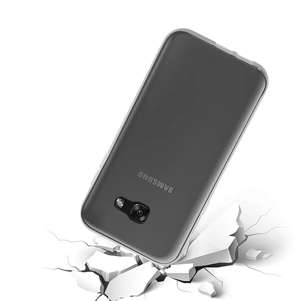 Samsung Galaxy A3 2017 Esnek Şeffaf Silikon Cep Telefonu Kılıfı - 3